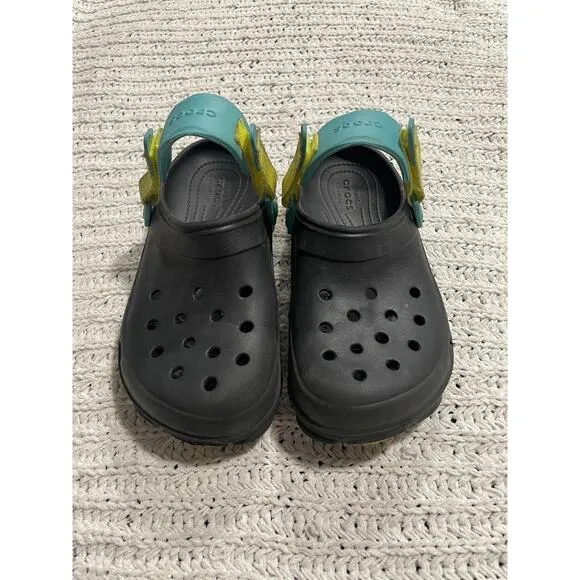 Croc All Terrain Clogs Waterproof Slip On Shoes Mens 5 Womens 7 206340 Black