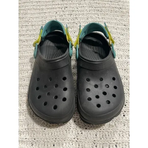 Croc All Terrain Clogs Waterproof Slip On Shoes Mens 5 Womens 7 206340 Black
