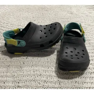Croc All Terrain Clogs Waterproof Slip On Shoes Mens 5 Womens 7 206340 Black