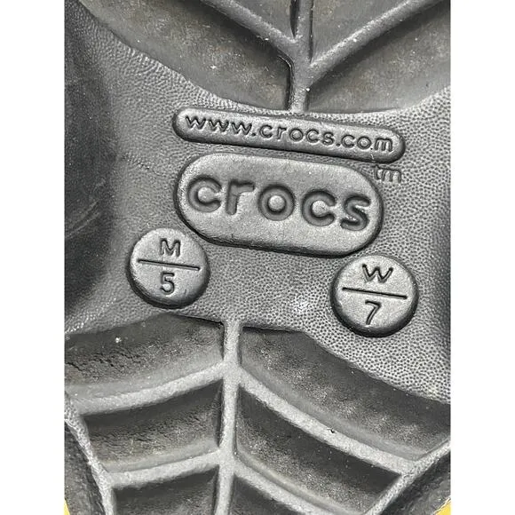 Croc All Terrain Clogs Waterproof Slip On Shoes Mens 5 Womens 7 206340 Black
