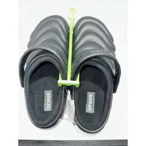 Crocs Classic Lined Overpuff Mens Size 10 Slip On Clogs Black 210059-001 NWT (41