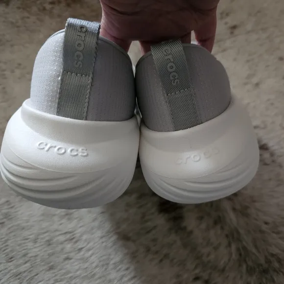 CROCS Mellow Ease LiteRide™ Men's Slip On Shoes Sneakers Light Grey Size 10 NEW