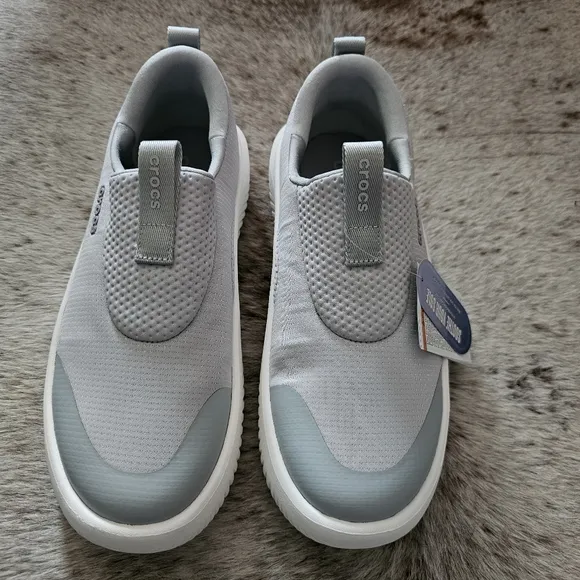 CROCS Mellow Ease LiteRide™ Men's Slip On Shoes Sneakers Light Grey Size 10 NEW