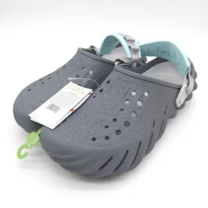 Crocs (Mens Size 13) Echo Sandstorm Clog Slip On Shoes Sandals Slate Grey‎ New