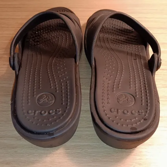 Crocs Women Nurse Clog Wedge Sandal 2 Pair Lot Black