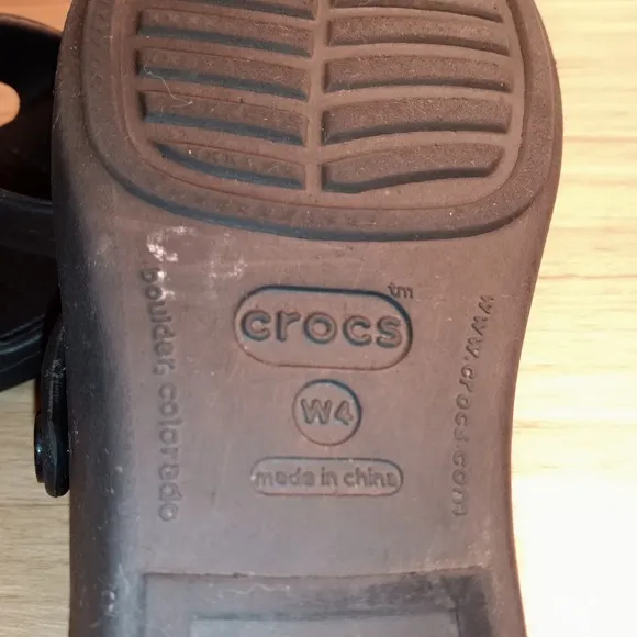 Crocs Women Nurse Clog Wedge Sandal 2 Pair Lot Black