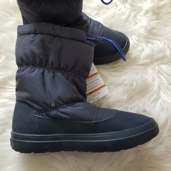 CROCS Lodgepoint Women Snow Boots Navy Size 6 NEW