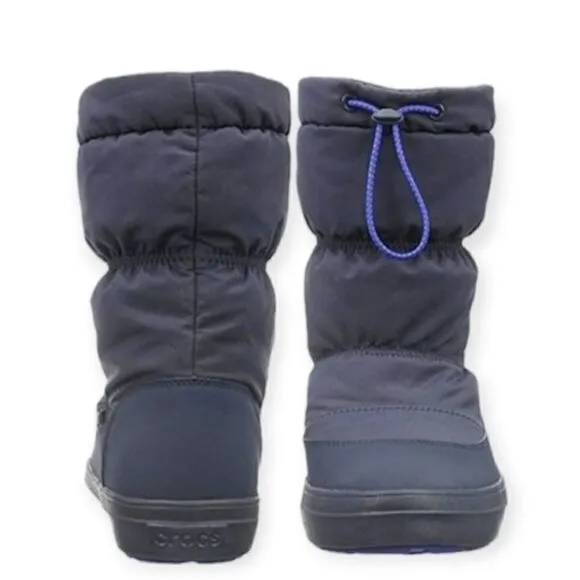 CROCS Lodgepoint Women Snow Boots Navy Size 6 NEW