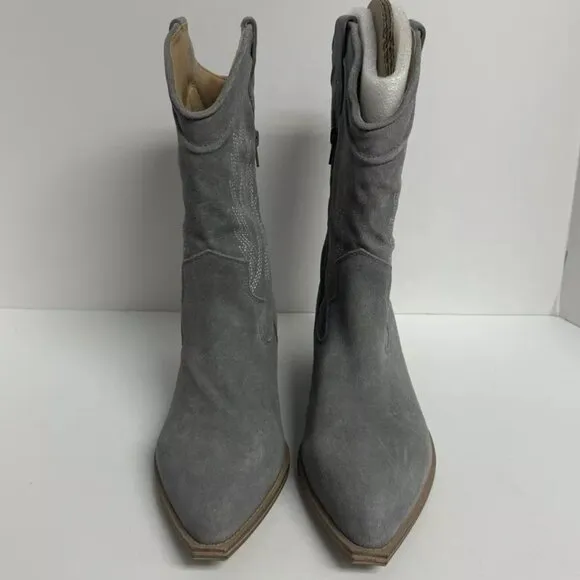Crown Vintage Women’s Stava, Gray Western Boots, Size 9 M