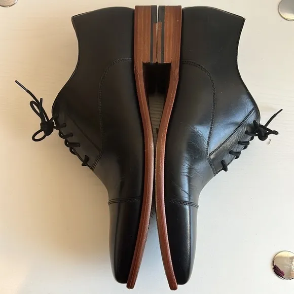 CURATORE Falco Oxford Black Leather Men’s Shoes Size 9