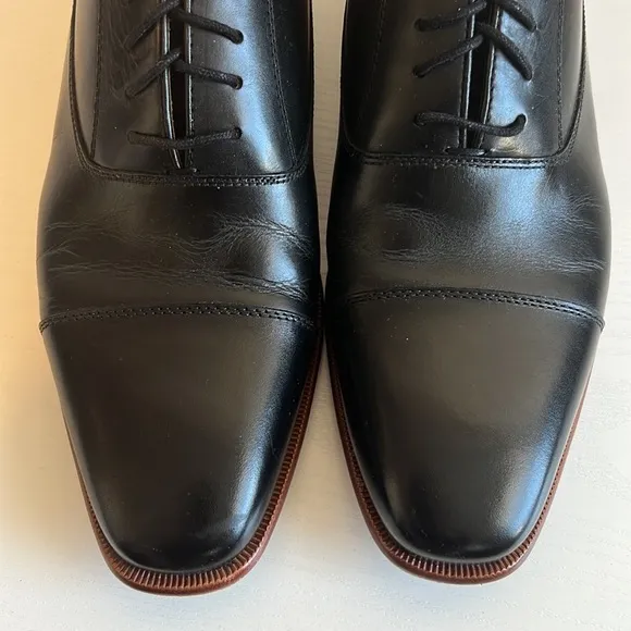 CURATORE Falco Oxford Black Leather Men’s Shoes Size 9