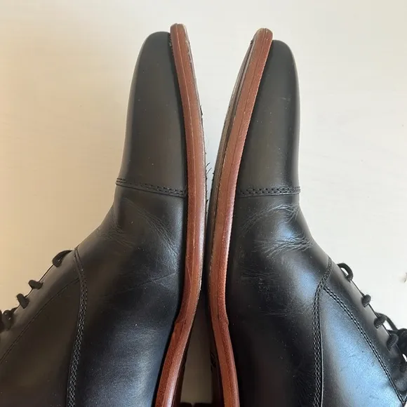 CURATORE Falco Oxford Black Leather Men’s Shoes Size 9