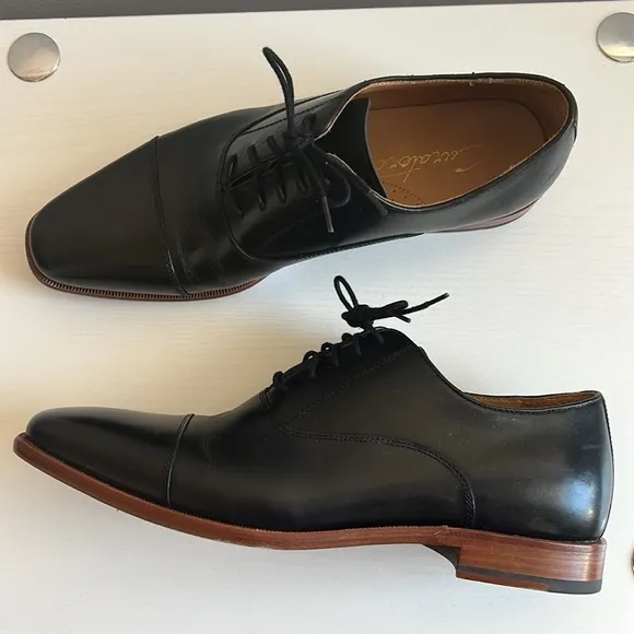 CURATORE Falco Oxford Black Leather Men’s Shoes Size 9