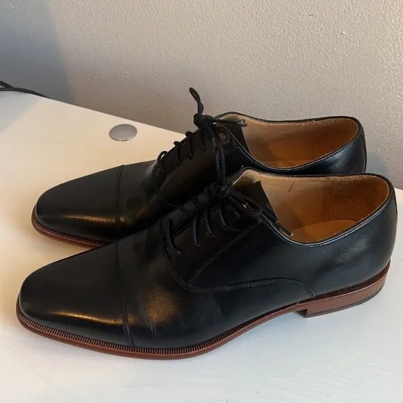 CURATORE Falco Oxford Black Leather Men’s Shoes Size 9