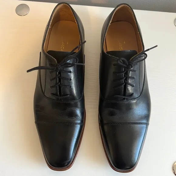 CURATORE Falco Oxford Black Leather Men’s Shoes Size 9