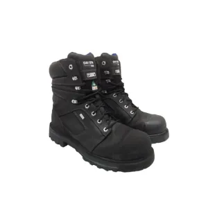 DAKOTA Men's 557 8&quot; Steel Toe Comp Plate HD3 Vibram Work Boot Black Size 11M