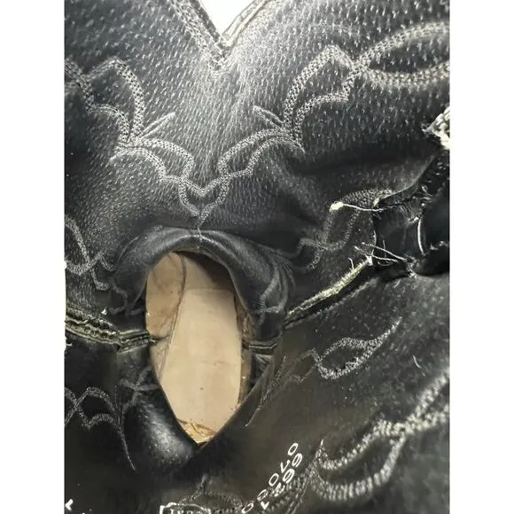 Dan Post Cowboy Boots Black Leather Men’s Size 9 D Style 6621