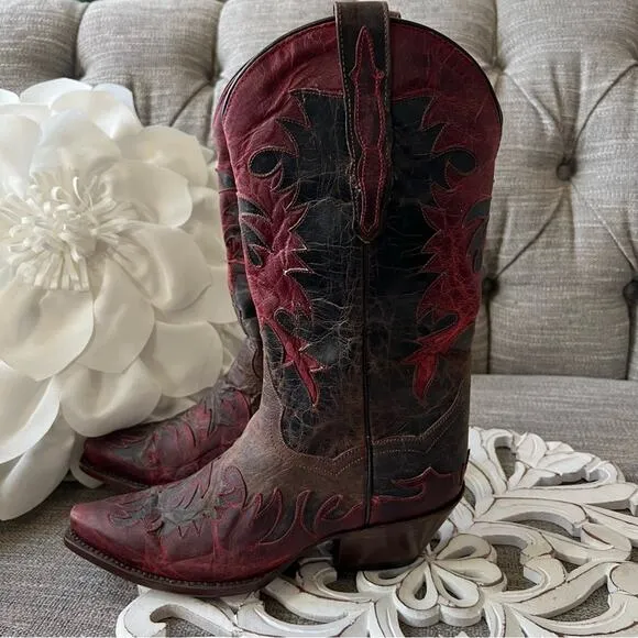 Dan Post Western Cowboy Boots Women’s 6.5