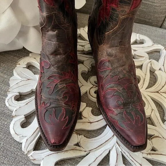 Dan Post Western Cowboy Boots Women’s 6.5