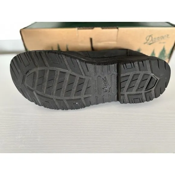 DANNER Caliper 3&quot; Aluminum Hard Toe Work Black Leather Shoes  Size 8.5 EE