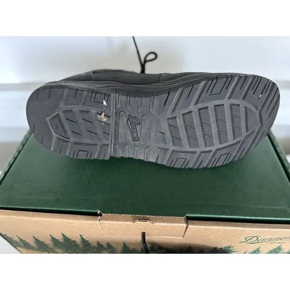 DANNER Caliper 3&quot; Aluminum Hard Toe Work Black Leather Shoes  Size 8.5 EE