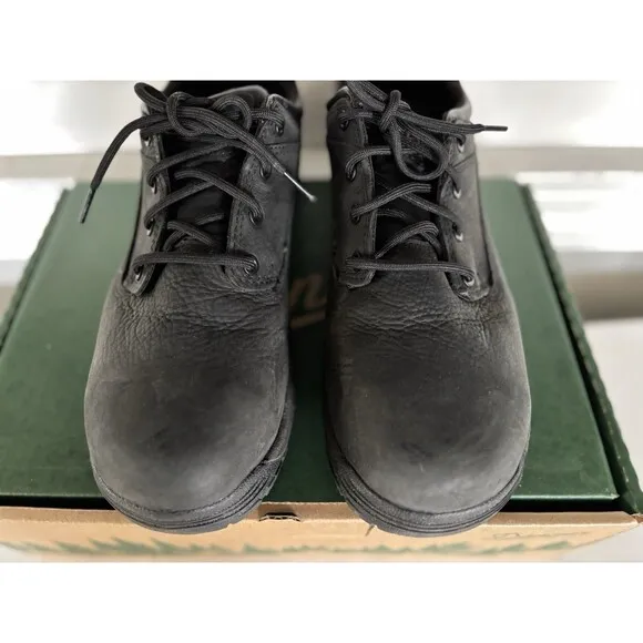 DANNER Caliper 3&quot; Aluminum Hard Toe Work Black Leather Shoes  Size 8.5 EE