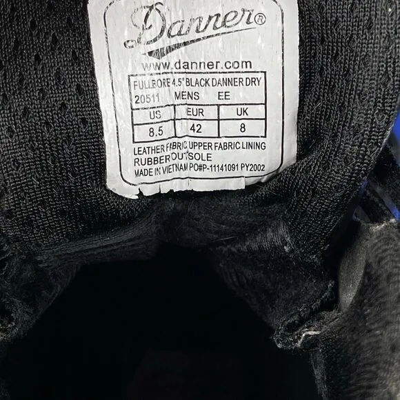 Danner‎ Fullbore 4.5&quot; Men Black Danner Dry Tactical Boots 20511 Size 8.5