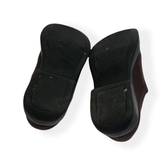 Dansko Brown Leather Slip On Shoes