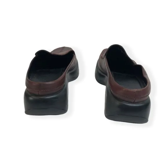 Dansko Brown Leather Slip On Shoes