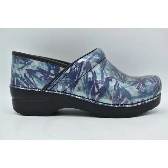 Dansko EU 40 US 9.5-10 Professional Patent Leather Painted Slip On Shoes Clogs
