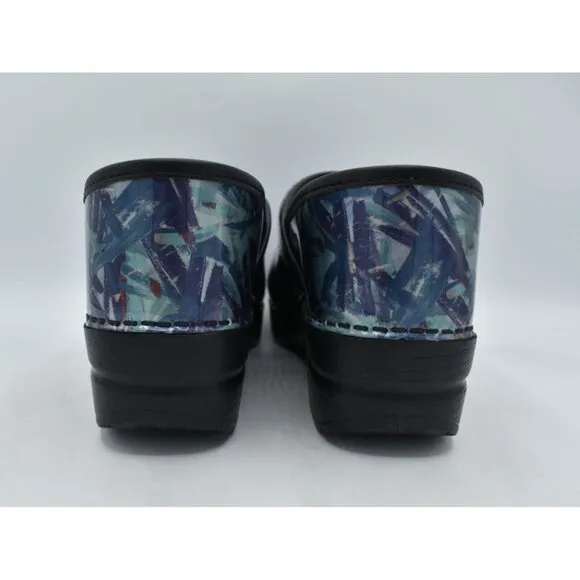 Dansko EU 40 US 9.5-10 Professional Patent Leather Painted Slip On Shoes Clogs
