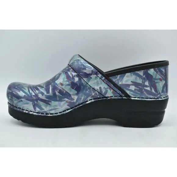 Dansko EU 40 US 9.5-10 Professional Patent Leather Painted Slip On Shoes Clogs