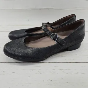 Dansko Kaelyn Mary Jane Womens 40 US 9.5-10 Gray Metallic‎ Leather Strap Shoes