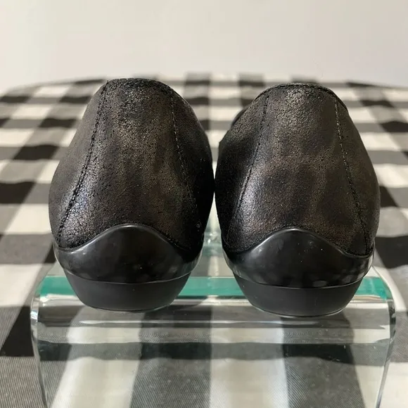 Dansko Olivia Metallic Leopard Leather Slip on Loafer Shoes Size 38/US 7.5-8