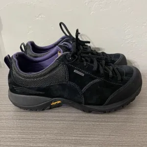 DANSKO Paisley Black Suede Nubuck Waterproof Womens Shoes size 38 WIDE