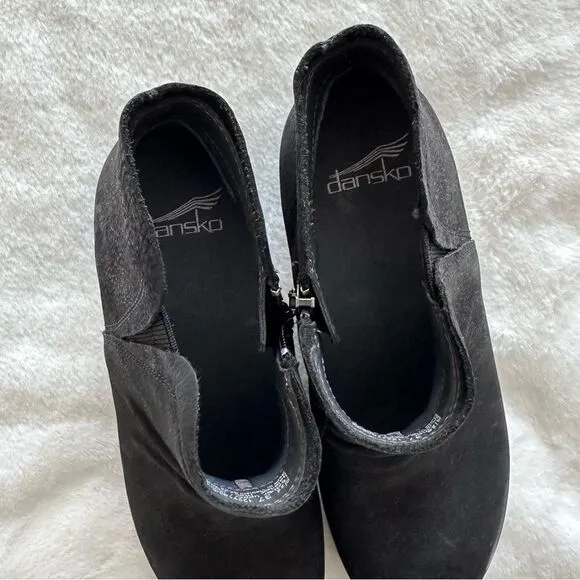 Dansko Caley Black Wedge Boots Women’s Size 37