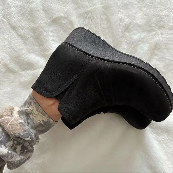 Dansko Caley Black Wedge Boots Women’s Size 37