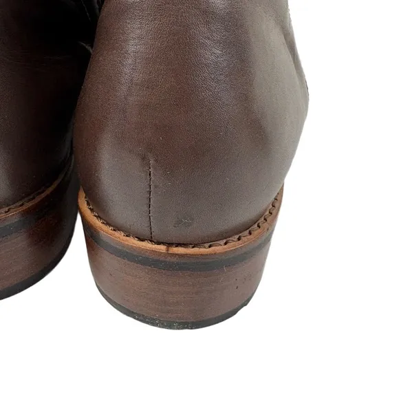 David Tate Womens 12WW Luxe Chelsea Boot Brown Leather Zip Ankle Waterproof