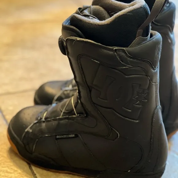 DC Emblem Men Boa Blem Snowboard Boots Size 9 Euro 42 Black.