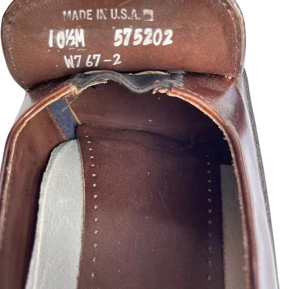 Dexter Men's Wingtip Tassel Loafers Slip On Dress Shoes Size 10.5 M Brown