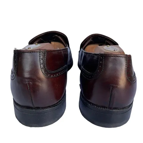 Dexter Men's Wingtip Tassel Loafers Slip On Dress Shoes Size 10.5 M Brown
