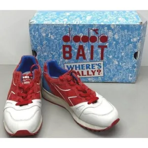 Diadora x Bait x DreamWorks S8000 Where's Wally Mens size 9 New Excellent