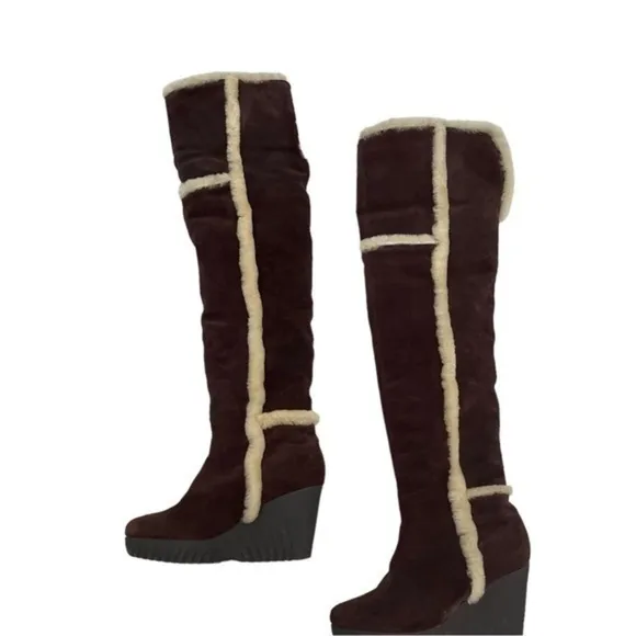 Diane Von Furstenberg Boots Shearling
