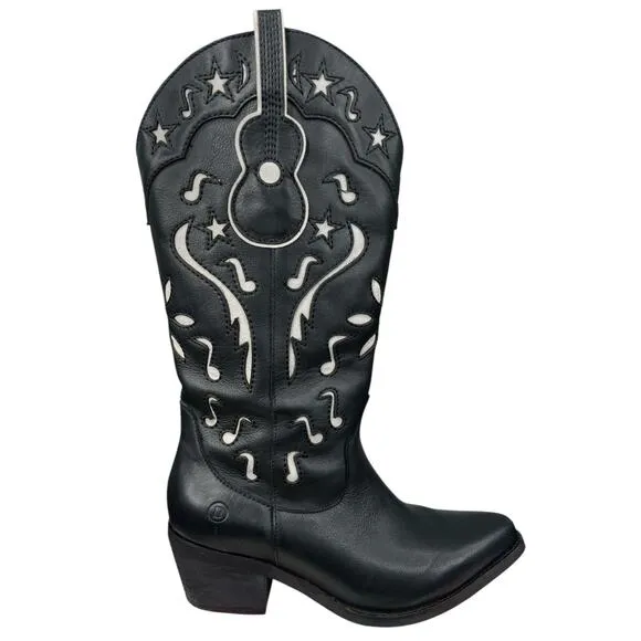 Dingo Women’s City Cowboy Music Black Western Cowgirl Boots Size US 7