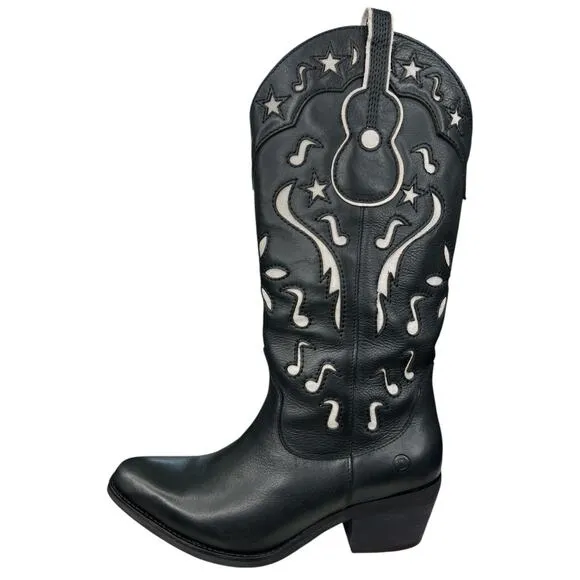 Dingo Women’s City Cowboy Music Black Western Cowgirl Boots Size US 7