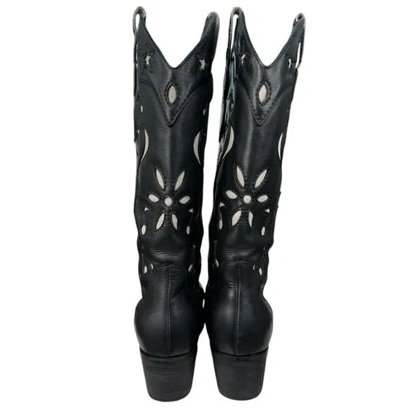 Dingo Women’s City Cowboy Music Black Western Cowgirl Boots Size US 7