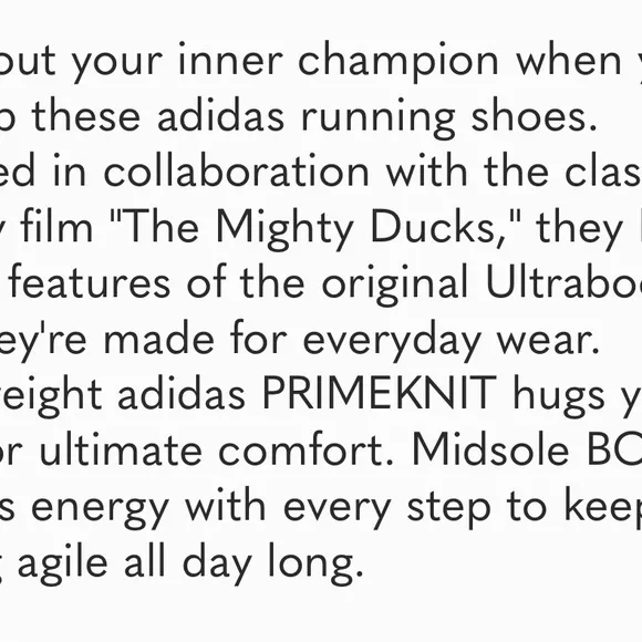 Disney x adidas Mighty Ducks Ultraboost