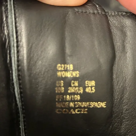 Disney X Coach Collection lace up knee high boots