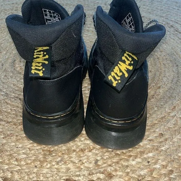 Doc Dr. Martens Boury Leather Casual Boots Black Men (Size 9) Women (Size 10)