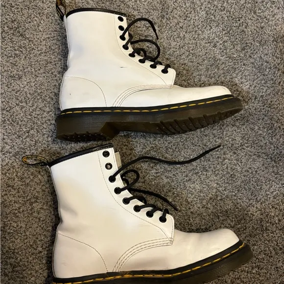 Doc Marten White Boots